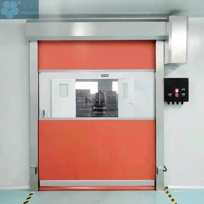                  Customized Industrial Rapid Fast Rolling up PVC Shutter High Speed Door             