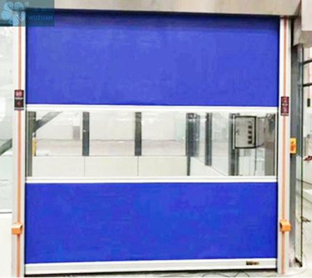                  Customized Industrial Rapid Fast Rolling up PVC Shutter High Speed Door             